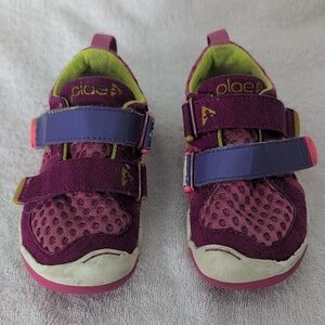PLAE Purple and Pink Sneakers with Velcro Straps